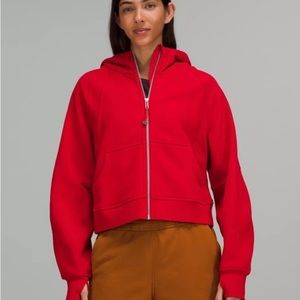 Lululemon scuba oversized fit dark red